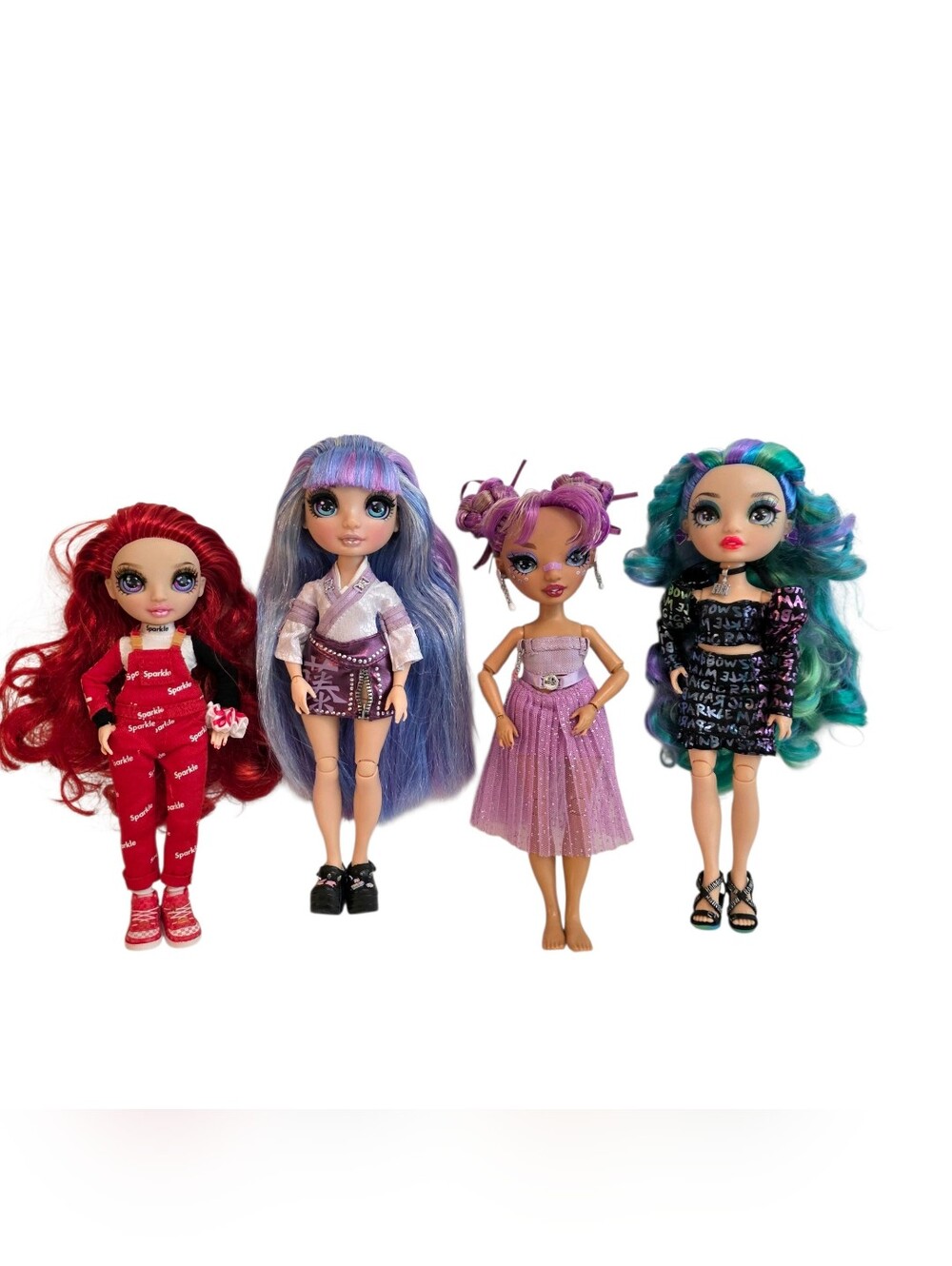 Rainbow High Doll Lot Of 4 Holly Lila Violet Willow Ruby Set Outfits Toys Kids